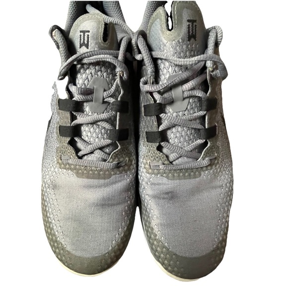 Nike Tiger Woods Golf Shoes Men 10.5 Gray/Black Soft Spike Cleats TW 704884-002 - Picture 4 of 10